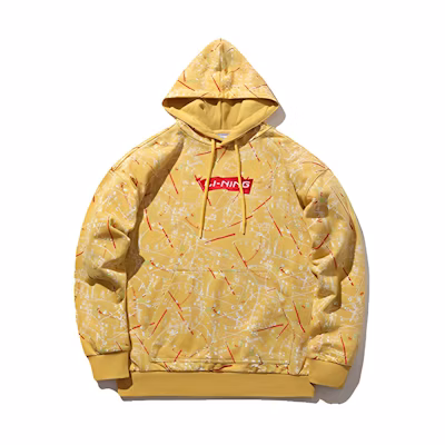 Li-Ning Flagship Pullover Hoodie Casual Sportswear - Milk Candy Yellow AWDPB09-1