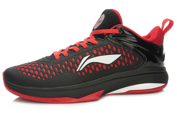 Order Li-Ning Flash 2 CBA Low 'Hitam Merah' ABAK045-3