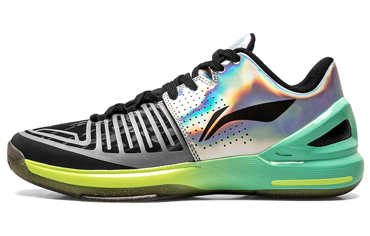 Li-Ning Flash Attack 1 Low 'True Self Black Green' ABAL093-1
