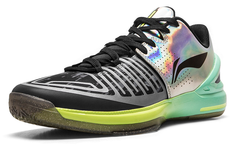 Order Li-Ning Flash Attack 1 Low ''True Self Schwarz Grün'' ABAL093-1