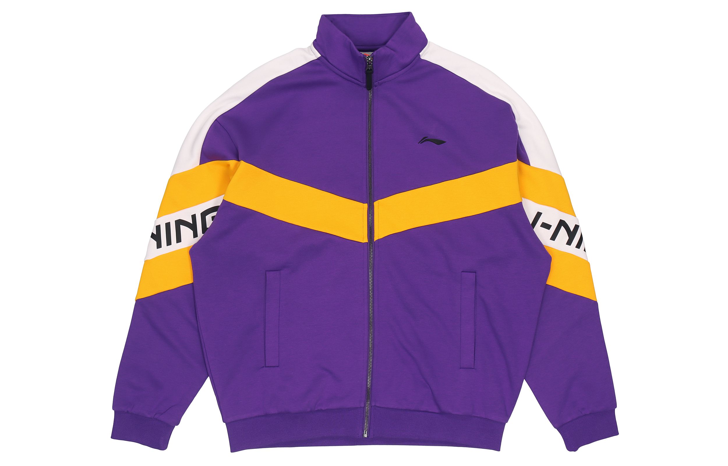Li-Ning Fleece-Lined Thickened Stand Collar Jacket Iron Blue Purple AWDRE29-2
