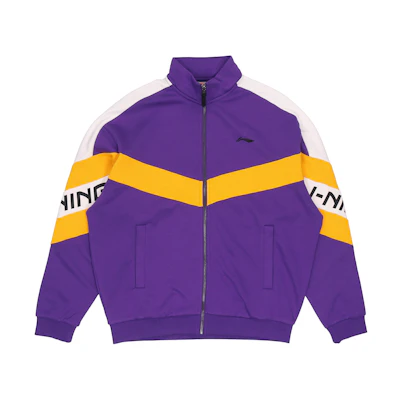 Li-Ning Fleece-Lined Thickened Stand Collar Jacket Iron Blue Purple AWDRE29-2