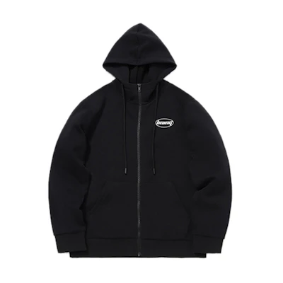 Li-Ning Fleece Hoodie Jacket with Logo in Standard Black AWDPD23-9