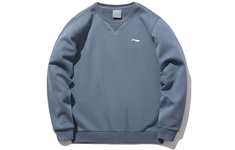 Li-Ning Fleece Pullover Sweatshirt Casual Sportswear - Firestone Blue AWDPD19-2