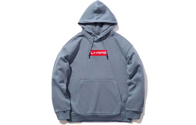 Li-Ning Fleece Pullover Sweatshirt Unisex - Firestone Blue AWDQD06-3