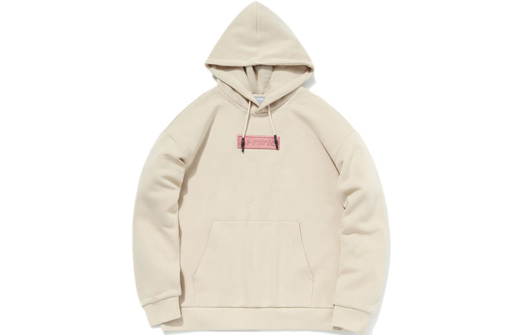 Li-Ning Fleece Warm Loose Hoodie Couples Style Oyster Gray AWDQD06-4