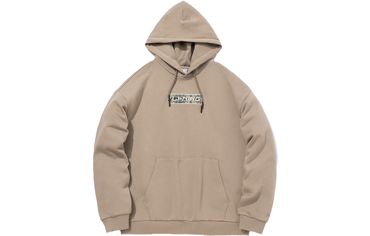 Li-Ning Fleece Warm Pullover Sweatshirt Unisex Gingerbread Brown AWDQ646-9