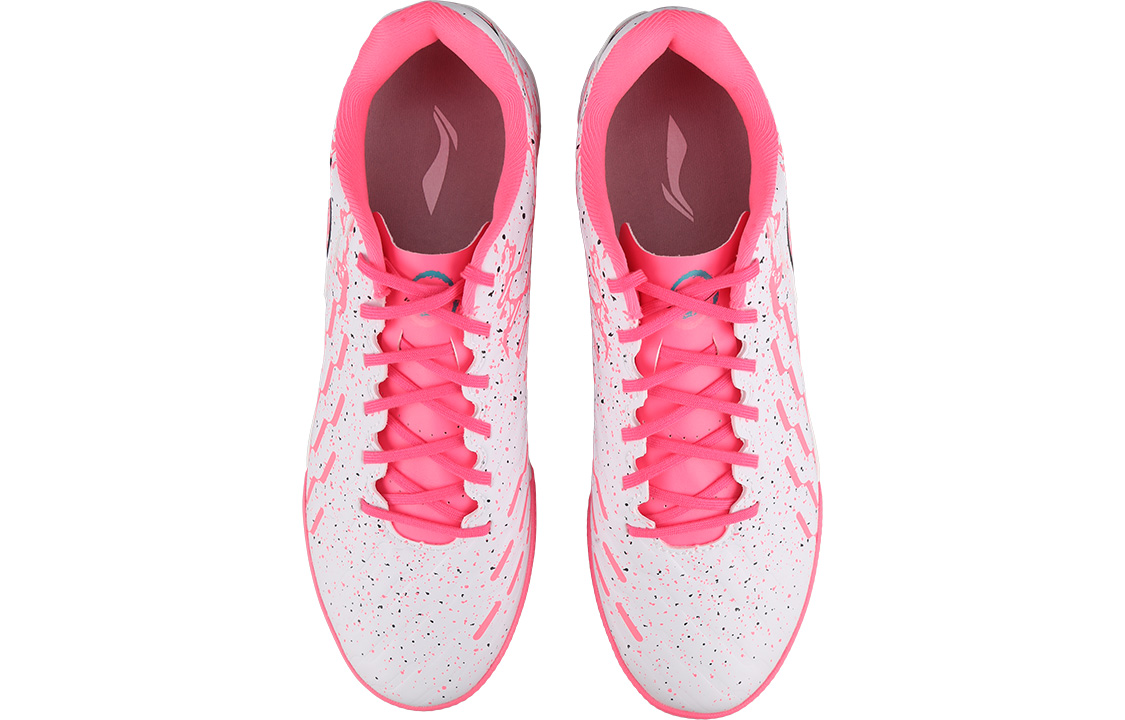 Shop LiNing李寧 舒適休閒 防滑減震耐磨 足球鞋 男款 粉色