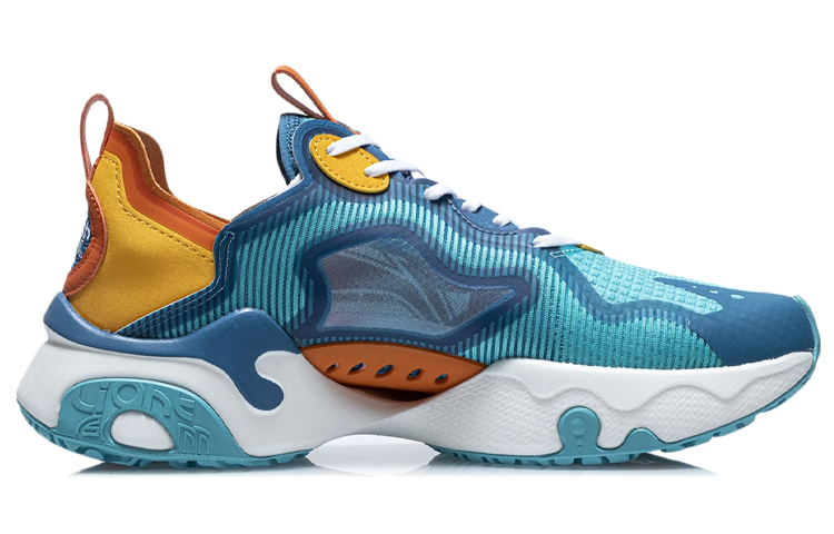 Order Li-Ning Fresh ''Blauw Geel'' ARHR033-4