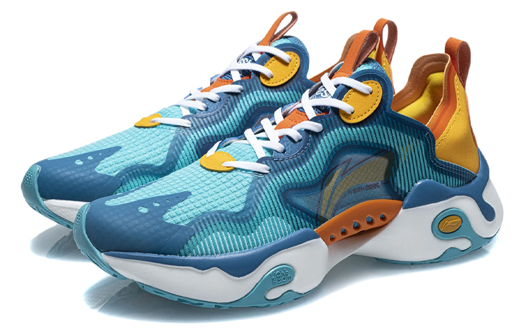 Lookbook Li-Ning Fresh ''Blauw Geel'' ARHR033-4
