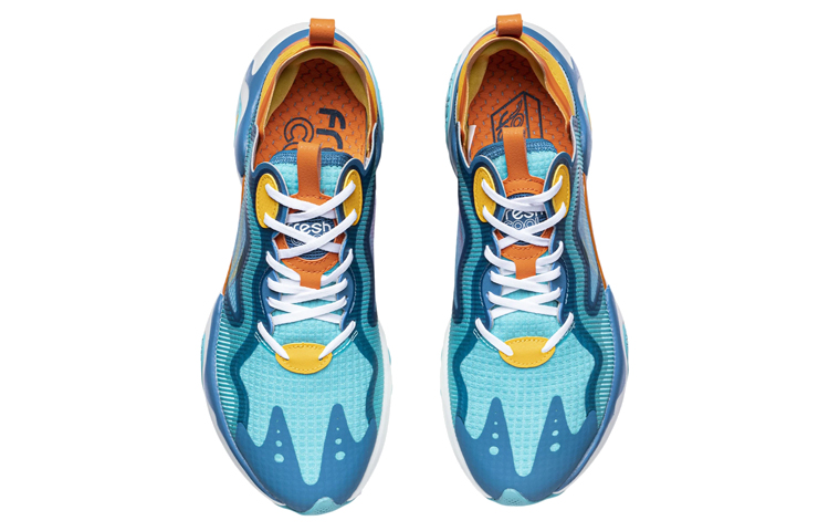 Shop Li-Ning Fresh ''Blauw Geel'' ARHR033-4