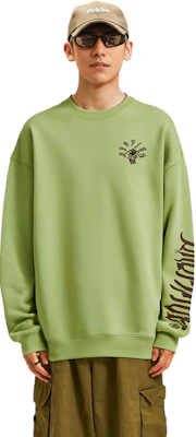 Li-Ning Fresh Moss Green Unisex Crewneck Pullover Sweatshirt AWDT087-7 Shop Li-Ning Fresh Moss Green Unisex Crewneck Pullover Sweatshirt AWDT087-7