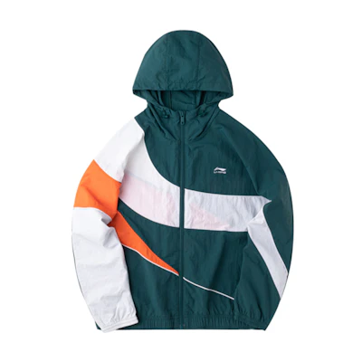 Li-Ning Full-Zip Loose Fit Sports Hoodie Jacket Sea Blue AFDQ395-2