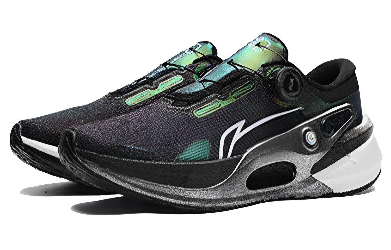 Lookbook Li-Ning Furious Rider 7 Pro 'Hitam Perak' ARZT001-3