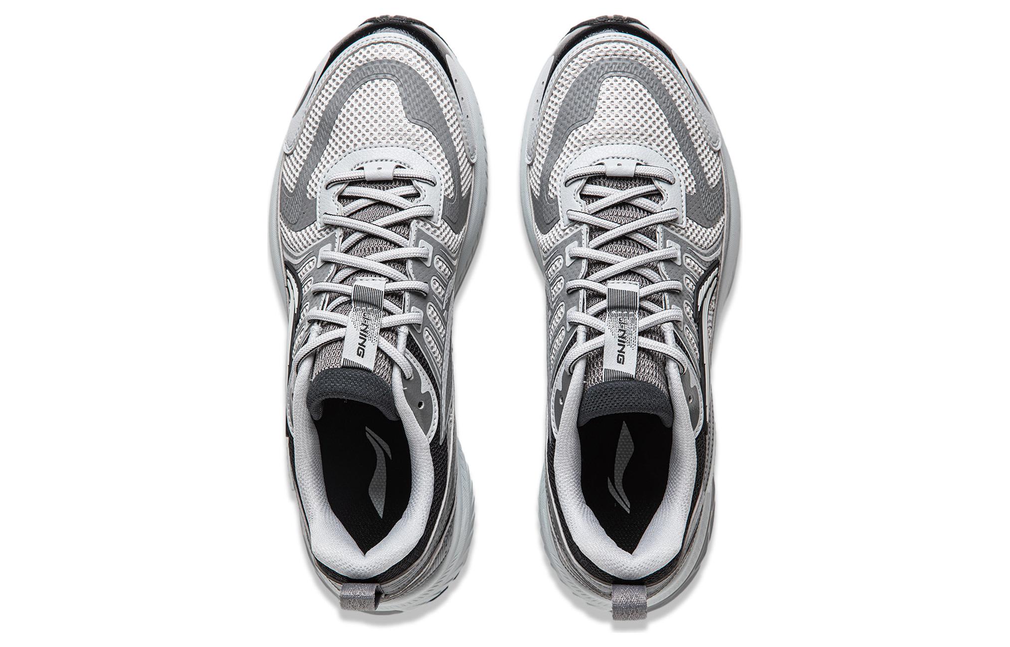 Shop Li-Ning Fuyao 1.0 V3 'Abu Perak Hitam' Sneakers ARXU003-1