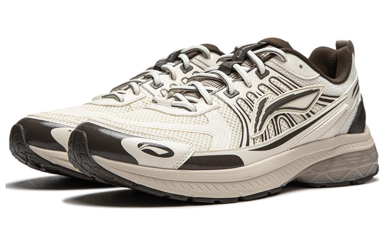 Lookbook LiNing李寧 扶搖1.0 V3 輕量高回彈 減震 低筒 跑步鞋 男款 白褐