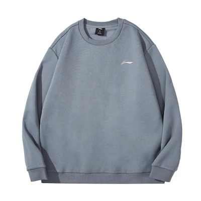 Li-Ning FW23 Grey Pullover Sweatshirt with Logo - Sports Lifestyle Series AWDTD83-5