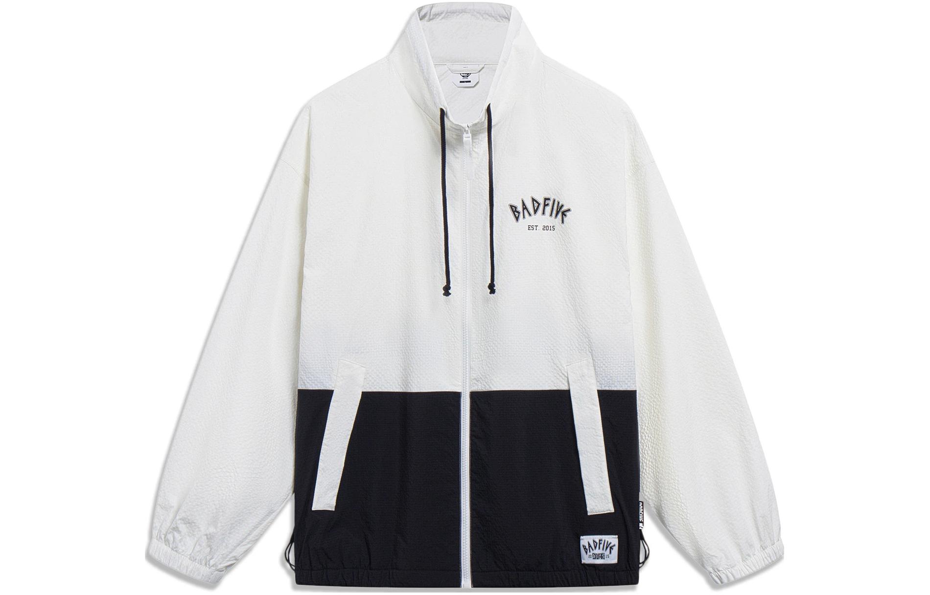 Li-Ning FW Series Relaxed Fit Zip Track Jacket Black White AFDT189-1