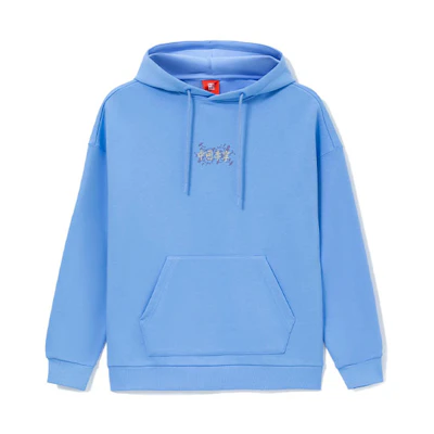 Li-Ning Ganoderma Series Logo Print Loose Fit Hoodie Blue (Unisex) AWDRF51-2
