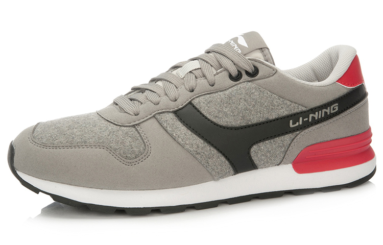 Order Li-Ning Glory Classic Casual 'Grey Black Red' ALCJ015-10