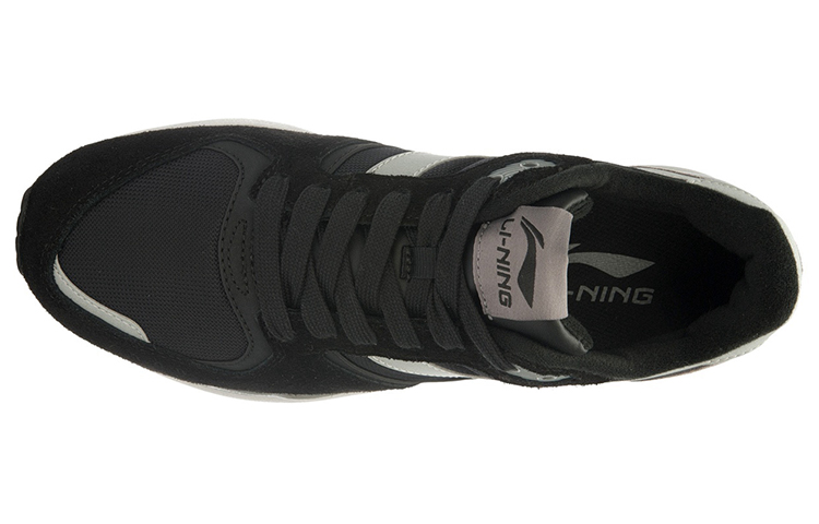 Lookbook Li-Ning Glory Classic Runner 'Hitam Abu-Abu' ALCJ109-5