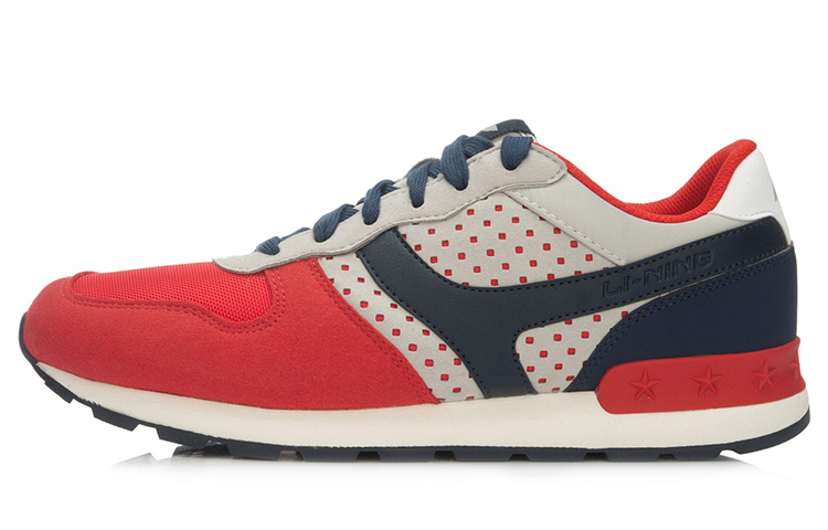 Li-Ning Glory Classic Sneakers 'Red Blue' ALCK067-2
