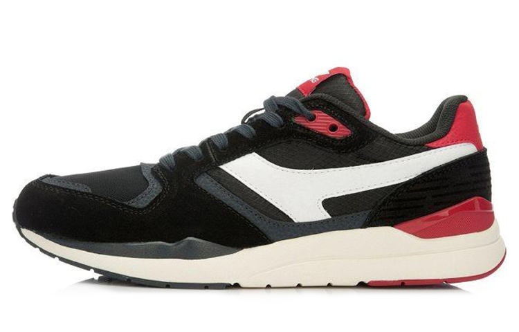 Li-Ning Glory Lightweight Classic Running Shoes 'Black Red' ALCK057-4