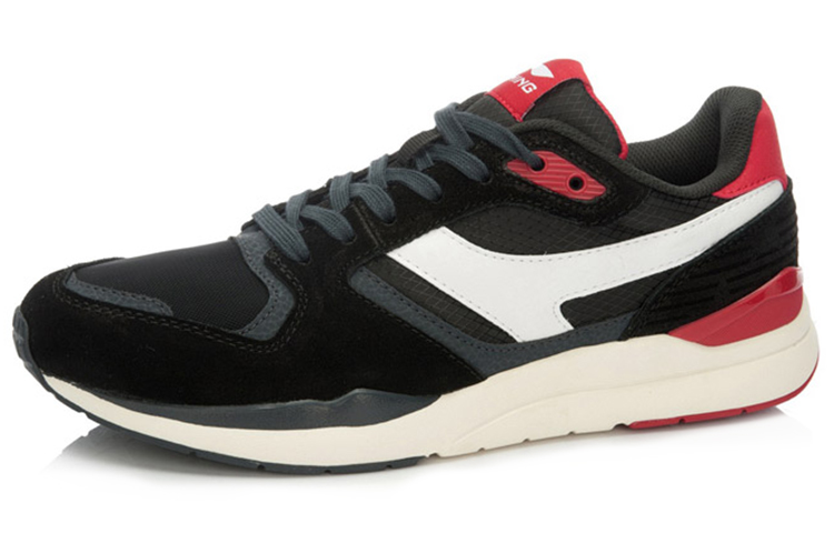 Order Sepatu Lari Ringan Klasik Li-Ning Glory 'Hitam Merah' ALCK057-4