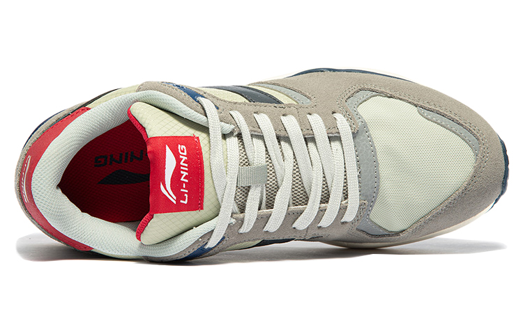 Lookbook Li-Ning Glory Retro Classic Rendah 'Kelabu Biru' AGCN325-1