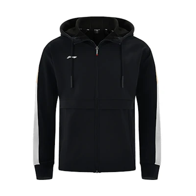 Li-Ning Glory Series Colorblock Logo Zip Hoodie Jacket Unisex Black AJDS855-1