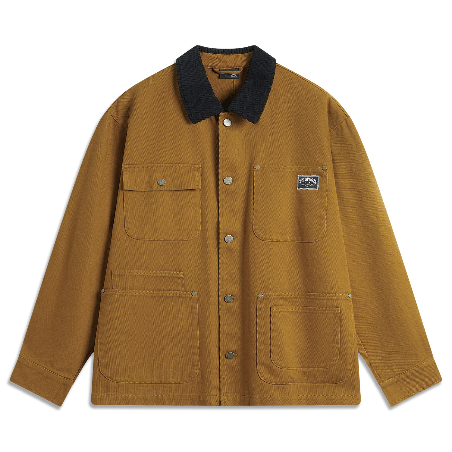 Li-Ning Gold Brown Casual Sports Fashion Zip-Up Jacket Long Sleeve AFDUC53-2