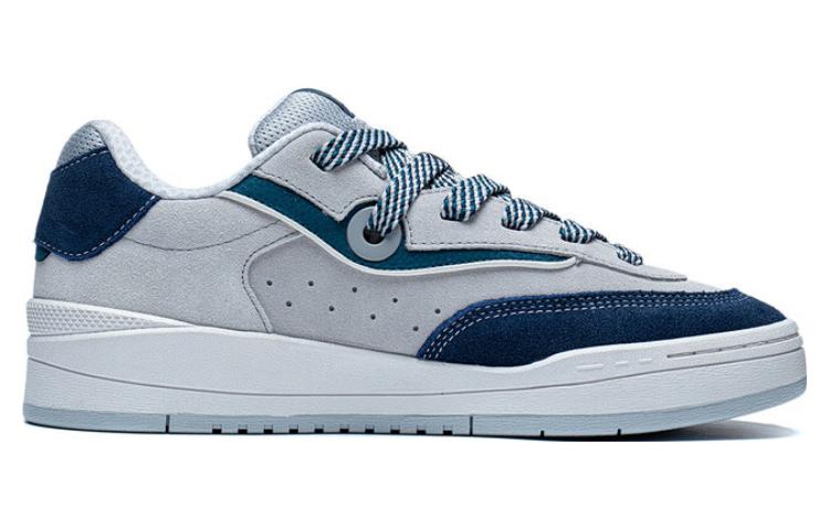 Order LiNing李寧 GOS 2000 舒適百搭 防滑耐磨 低幫 板鞋 男款 灰藍色