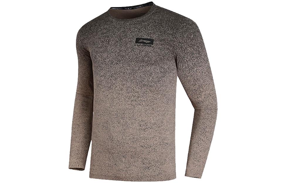 Li-Ning Gradient Particle Long-Sleeve Sweatshirt Men’s - Gradient Black ATLN123-4