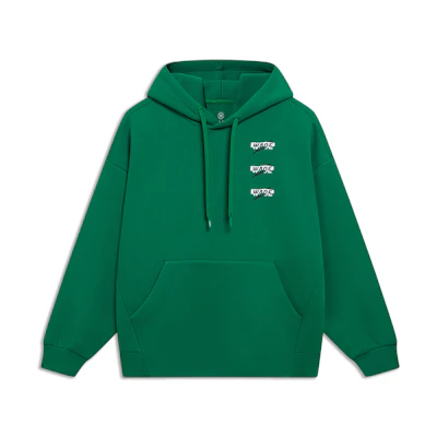 Li-Ning Graphic Print Crewneck Sweatshirt Unisex Cold Pine Green AWDT149-7