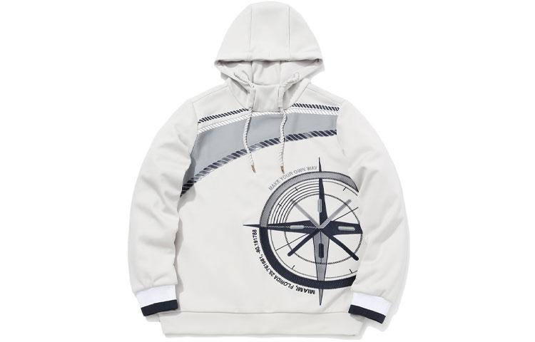 Li-Ning Graphic Print Hoodie White AWDQ681-3