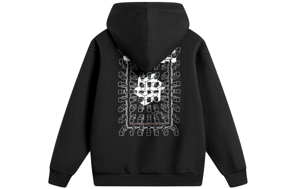 Li-Ning Graphic Print Pullover Hoodie - Sports Lifestyle Series AWDT899-3