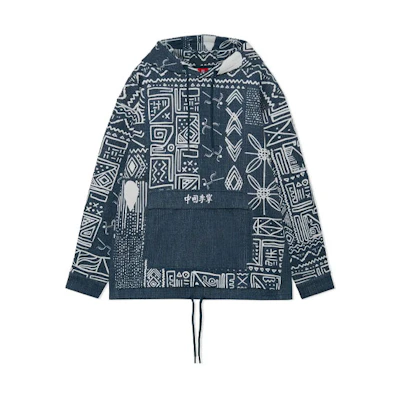 Li-Ning Graphic Print Pullover Sweatshirt Navy Blue AWDRA39-1