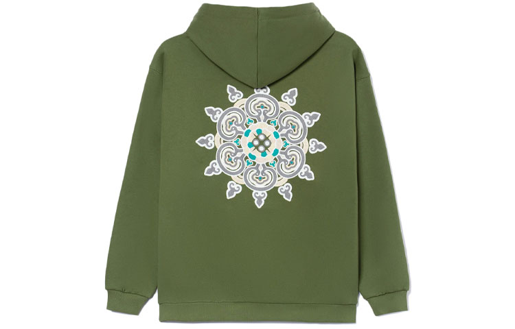 Li-Ning Green Hooded Oversized Pullover Sweatshirt - Unisex Basketball Style AWDR729-7