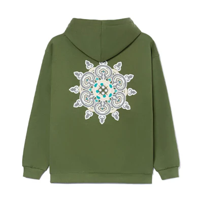 Li-Ning Green Hooded Oversized Pullover Sweatshirt - Unisex Basketball Style AWDR729-7