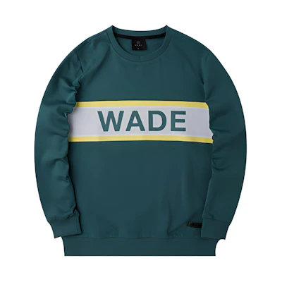 Li-Ning Green Knit Letter Print Pullover Sweatshirt AWDQ555-2