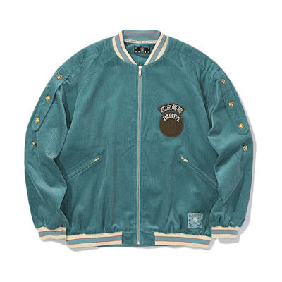 Li-Ning Green Oversized Letter Zip Baseball Collar Jacket AJDR517-1