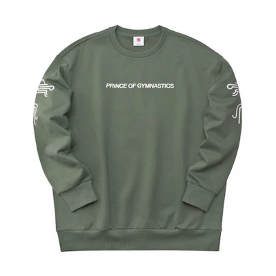 Li-Ning Green Pullover Sweatshirt with Letter Print - Sport Fashion Series AWDP305-3