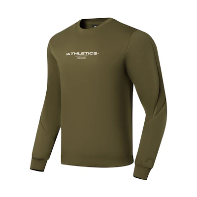 Li-Ning Green Training Series Casual Sports Long Sleeve Sweatshirt AWDSF87-1
