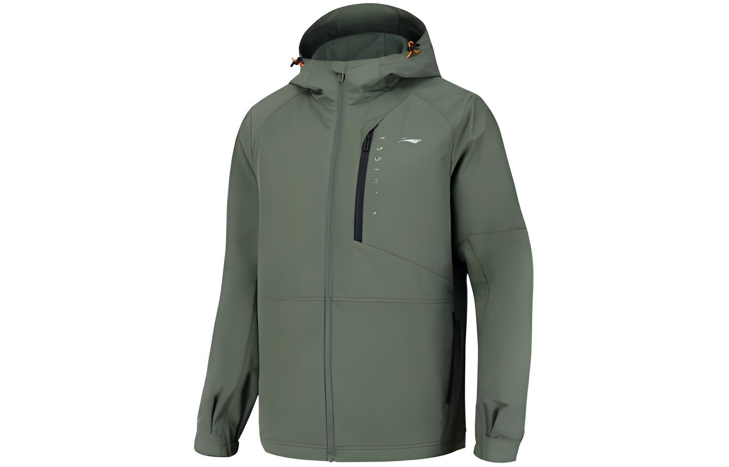 Li-Ning Green Waterproof Windproof Logo Print 3-in-1 Jacket AWBR017-2