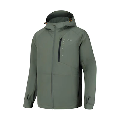 Li-Ning Green Waterproof Windproof Logo Print 3-in-1 Jacket AWBR017-2