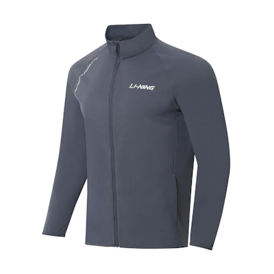 Li-Ning Grey Pullover Training Sweatshirt Long Sleeve Athletic Wear AWDS591-3
