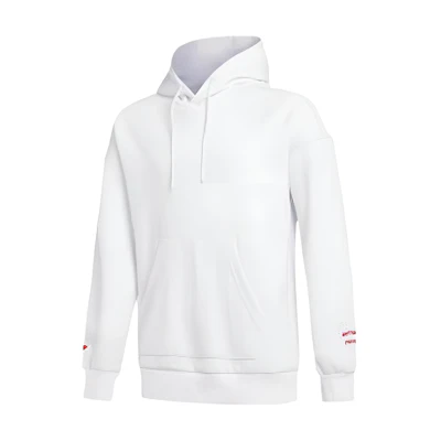 Li-Ning Group Series White Embroidered Cuff Sweatshirt Unisex情侣款 AWDRD29-2