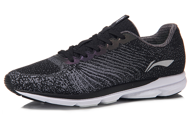Order Li-Ning GY Guang Nian Scarpe Running Nero Grigio Leggere Riflettenti ARBM183-4