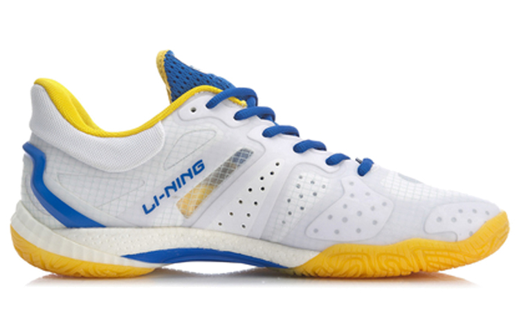Lookbook Li-Ning Gyrfalcon 4 ''Blanc Bleu Jaune'' AYAR001-2