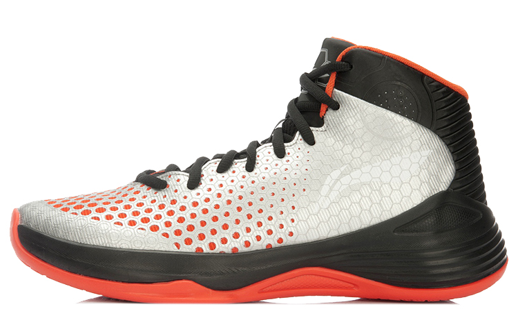 Li-Ning Hacker High-Top Basketball Shoes 'White Red Black' ABPL019-1